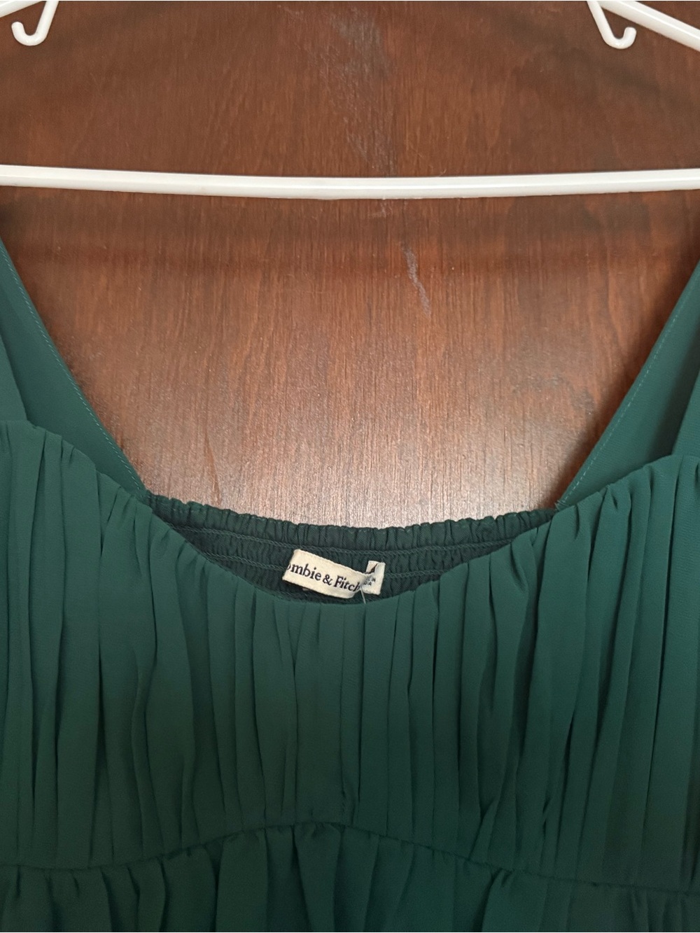 Abercrombie & Fitch Emerald Green Peasant Blouse - Picture 3 of 4